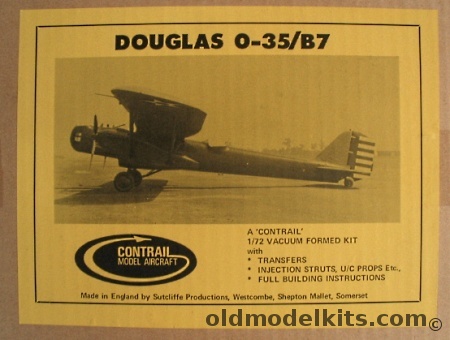 Contrail 1/72 Douglas O-35 / B-7 - (O35 B7) plastic model kit